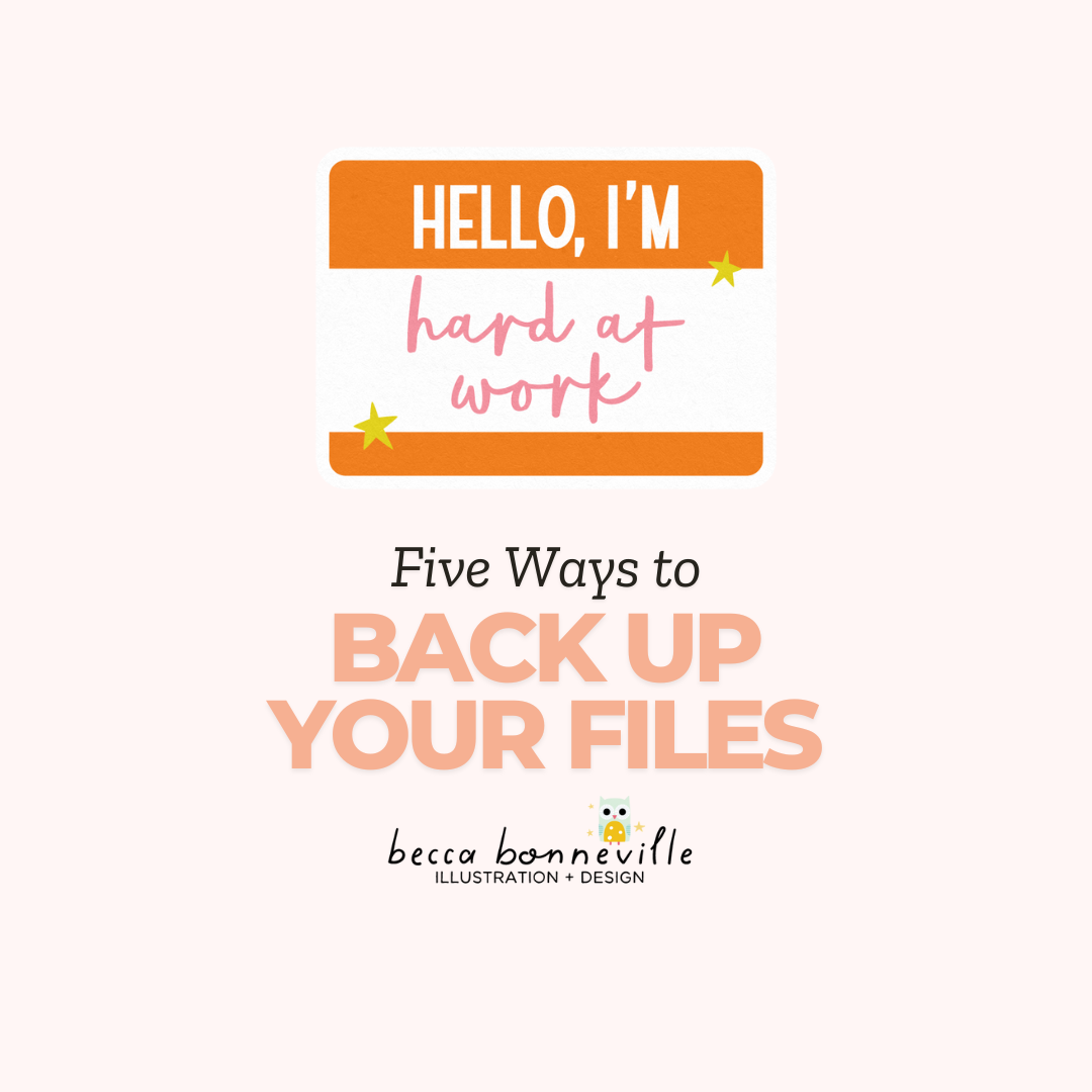 Digital Scrapbook Tip: 5 Ways to Back Up Your Files